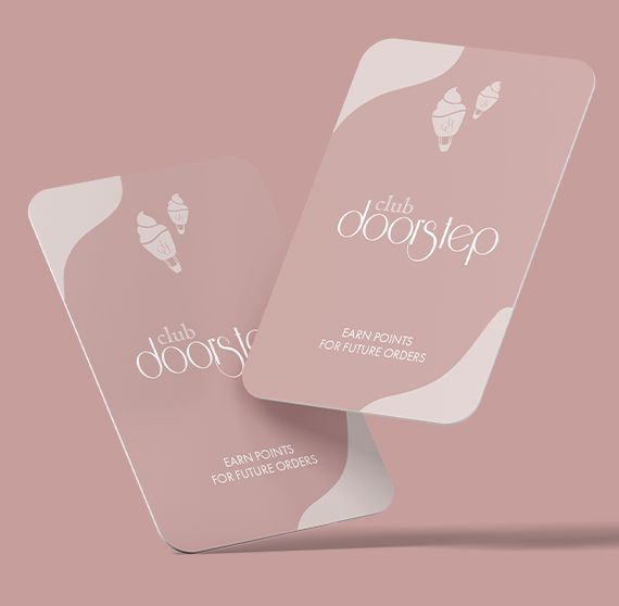 Earn loyalty points with every online order at Doorstep Desserts